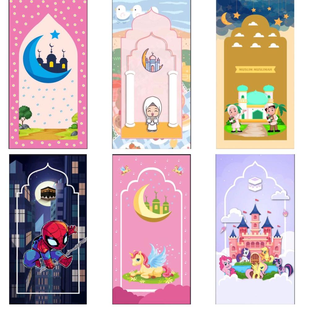 ☃ SAJADAH ANAK KARAKTER / SAJADAH KARTUN ㅥ