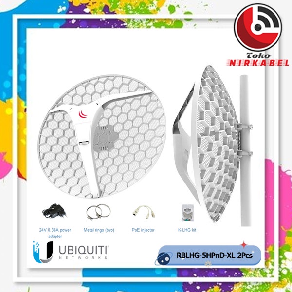 MikroTik LHG XL HP5 RBLHG-5HPnD-XL 2 Pcs | LHG 5Hpnd XL RBLHG 5 HPnD XL 2 Pcs