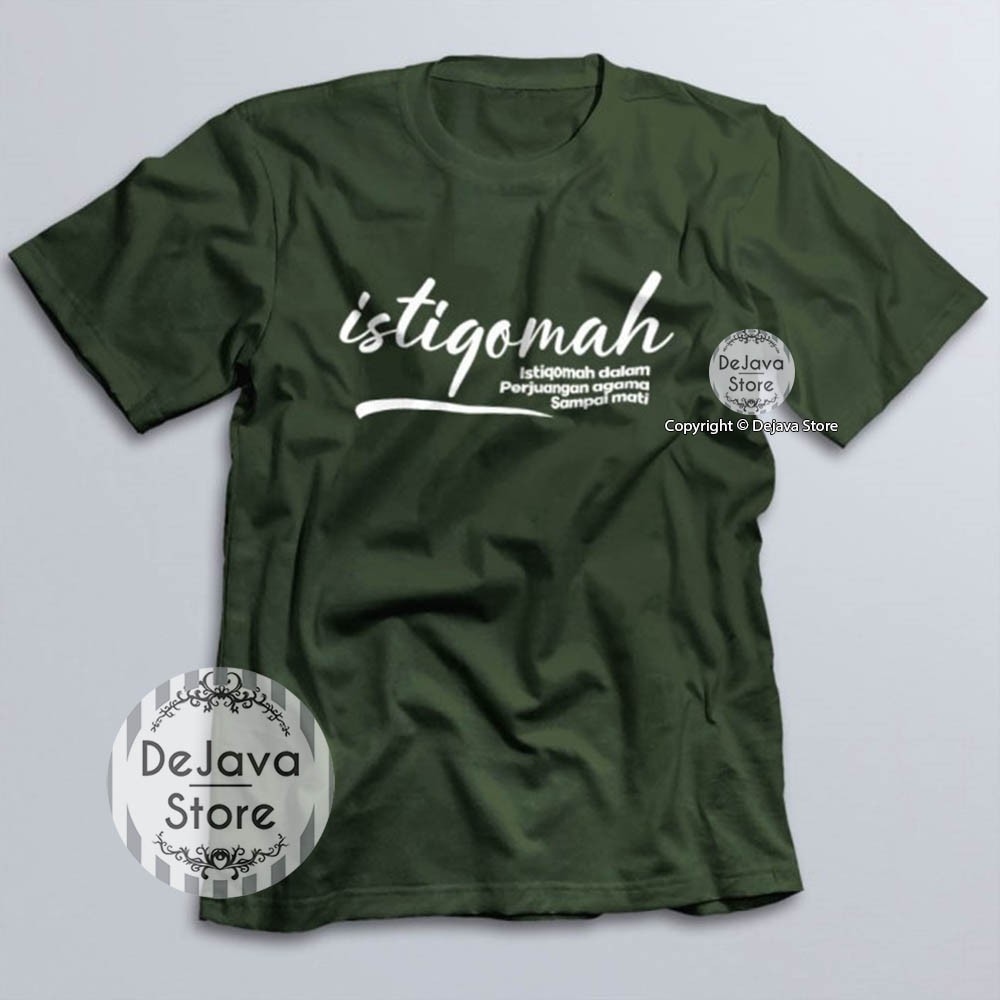 Kaos Dakwah Islami Istiqomah Dalam Perjuangan Baju Santri Religi Tshirt Distro Muslim Premium-5