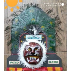 Topeng spon/ Topeng/Barongsai/mainananak/Terbaru/ Topeng Reog Mini Mainan Anak Anak Dadak Merak Spon