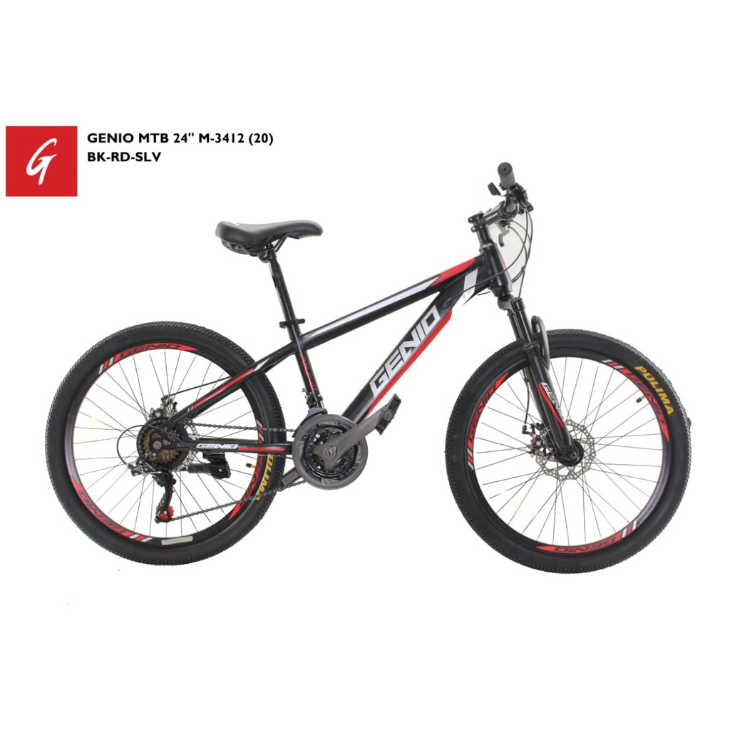  Sepeda  MTB 24  Genio M 3412 Shopee Indonesia