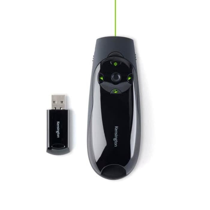 Kensington Expert Wireless Presenter with Green Laser Pointer & Cursor Limited