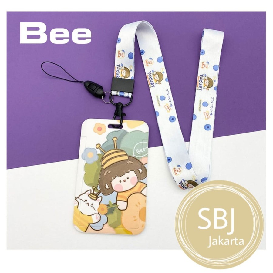 

Tempat kartu ID card holder / Tag holder / name tag ada tali lanyard