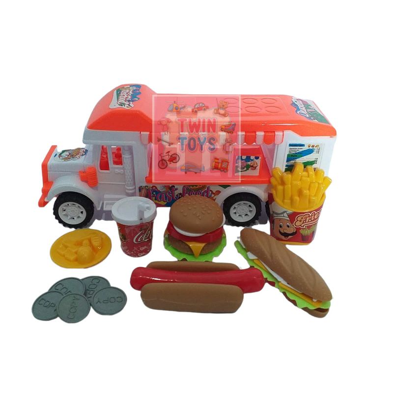 MAINAN MOBIL TRUCK JUAL BURGER SANDWICH / ICE CREAM PERMEN