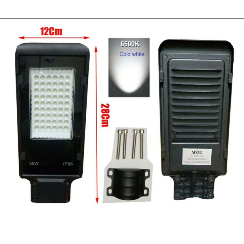 Lampu jalan pju led 50W. Ip66 50watt murni