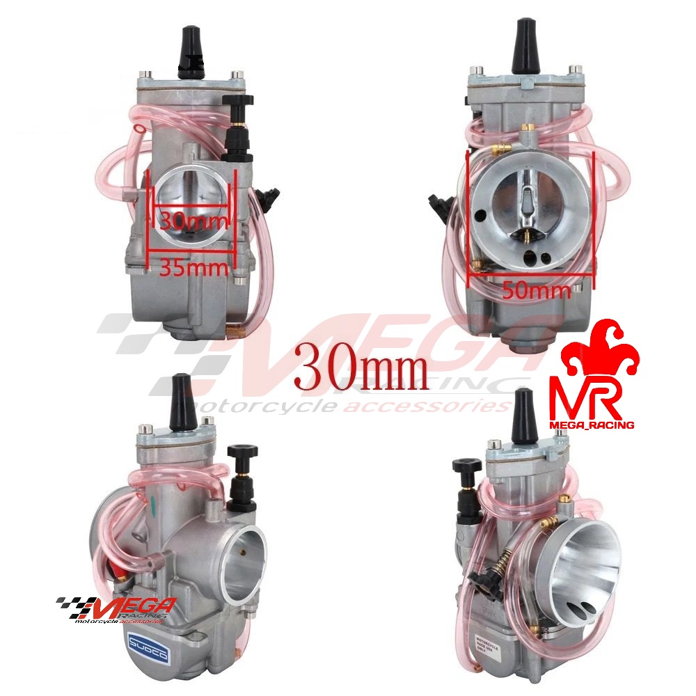 Karbu - Karburator KEIHIN X SUDCO PWK 24 26 28 30 32 34 Kota UMA CPO Carburetor JAPAN, UNIVERSAL, MOTOR, MATIC / BEBEK MEGA PRO, JUPITER Z, RX KING, NINJA SATRIA FU, BEAT, MIO, FINO, VARIO SCOOPY CBR15R TIGERPWK30 PWK28 PWK32 PWK24 PWK26 PE PE24 PE26 PE28-SUDCO - PWK 30