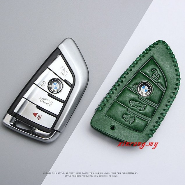 Case Pelindung Remote Kunci Mobil Bahan Kulit Untuk Bmw 1 / 2 / 3 / 5 / 7 / X1 / X2 / X4 / X5 / X7 Series