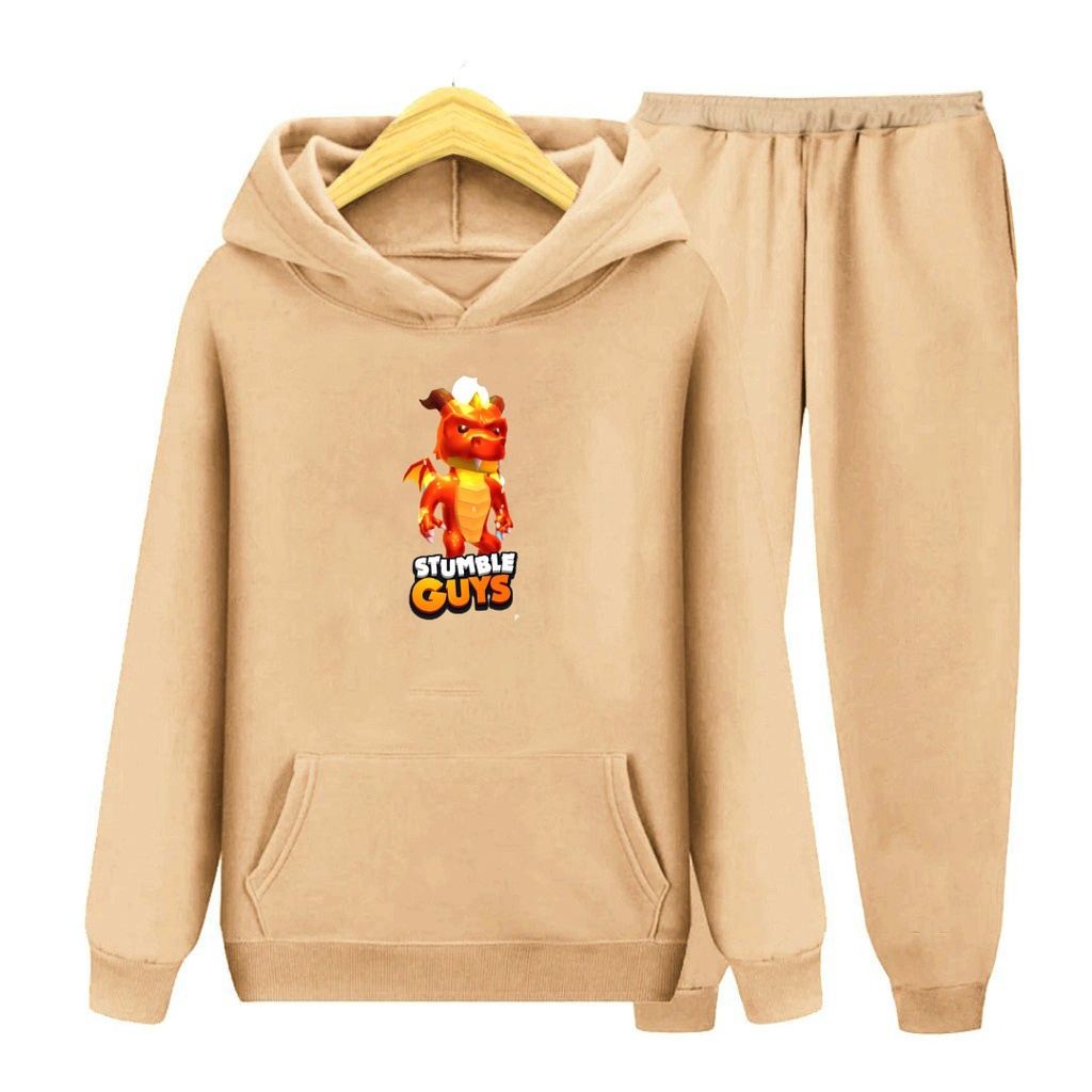 Setelan Sweater Hoodie Anak Stumble Dragon SIZE S, M, XL/COD/Set Anak Topi