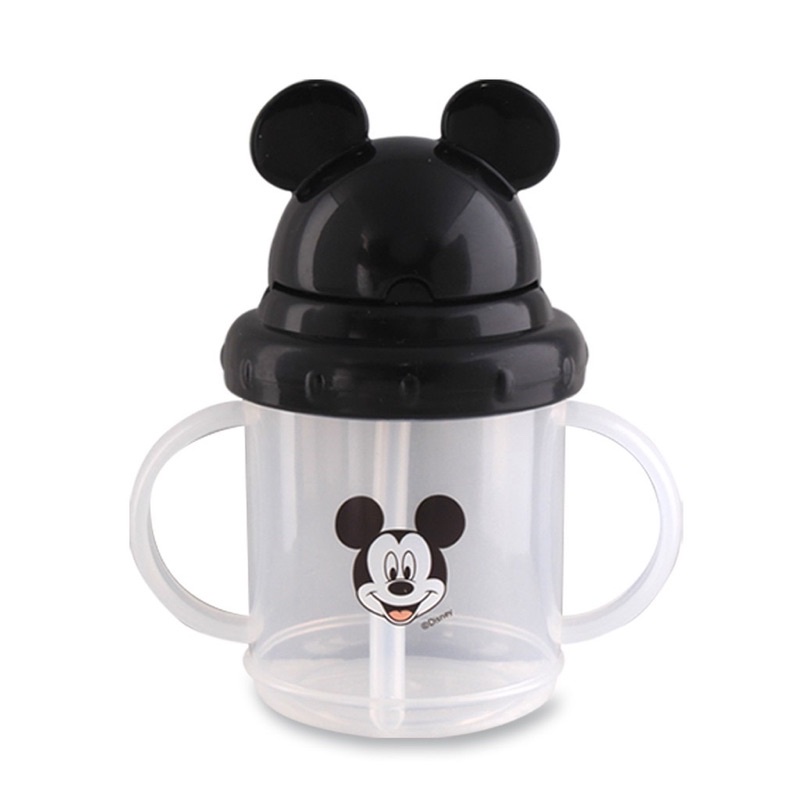 Botol Sedotan Anak Bayi Disney Training Cup Flip Top Straw Mickey Minnie Lusty Bunny