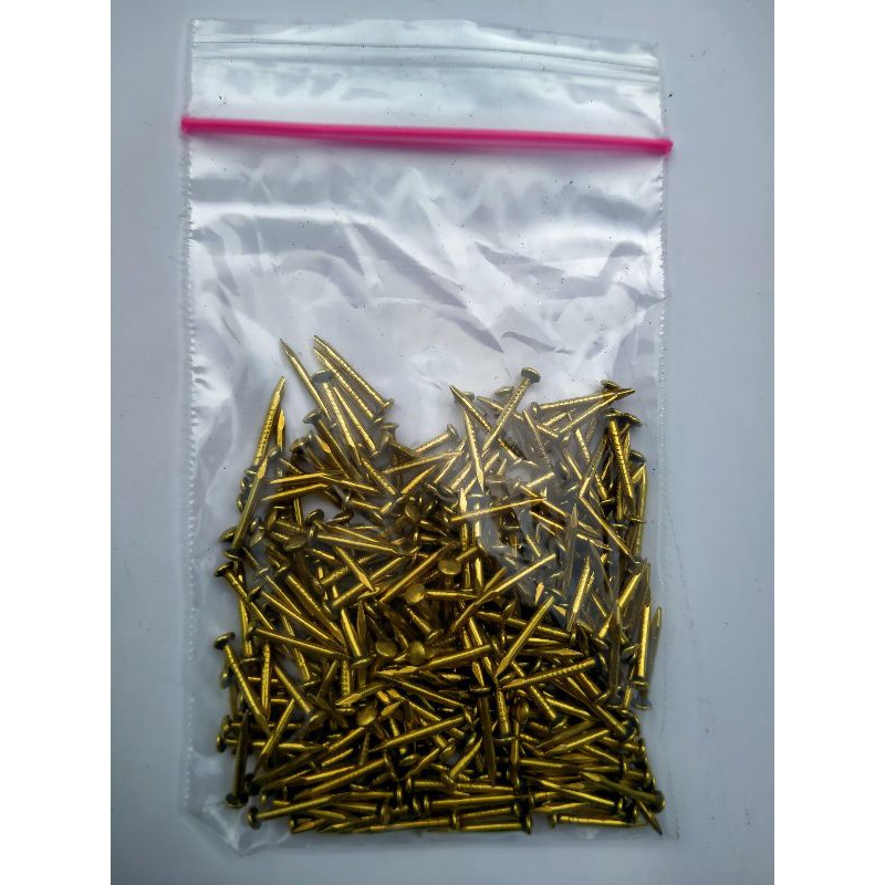 Paku Label Furniture / Label Sangkar Paku Kuningan & Stenlis Asli