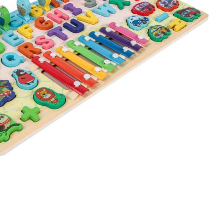 MAINAN EDUKASI PUZZLE KAYU ANAK 7 IN 1 / MONTESSORI 7 IN 1 PUZZLE