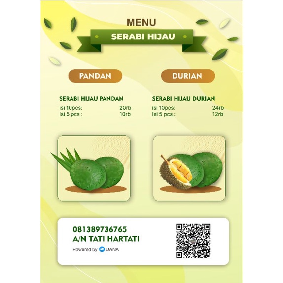 

serabi hijau RENGASDENGKLOK