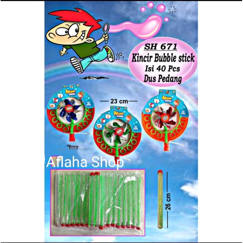 Aflaha Bubble - Kincir Bubble Stick Mainan Anak / Bubble Tiup
