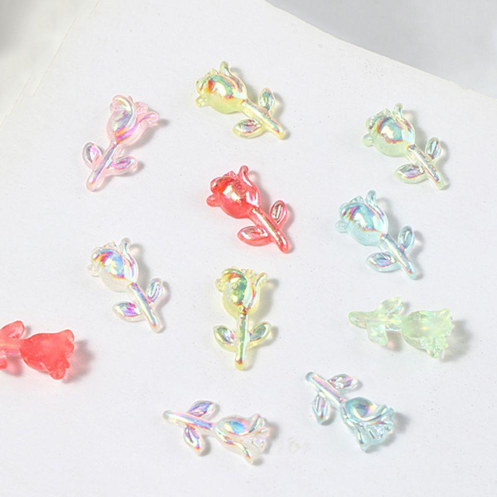 AUGUSTINA Augustina Rose Nail Art Perhiasan Pesona Flash Shiny Crystal DIY Hiasan Nail Art