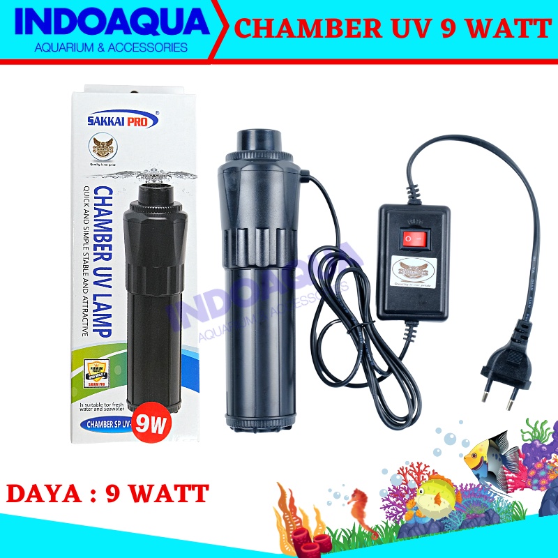 Jual Lampu Uv Aquarium Lampu Chamber Sakkai Pro Uv 9 Watt lampu