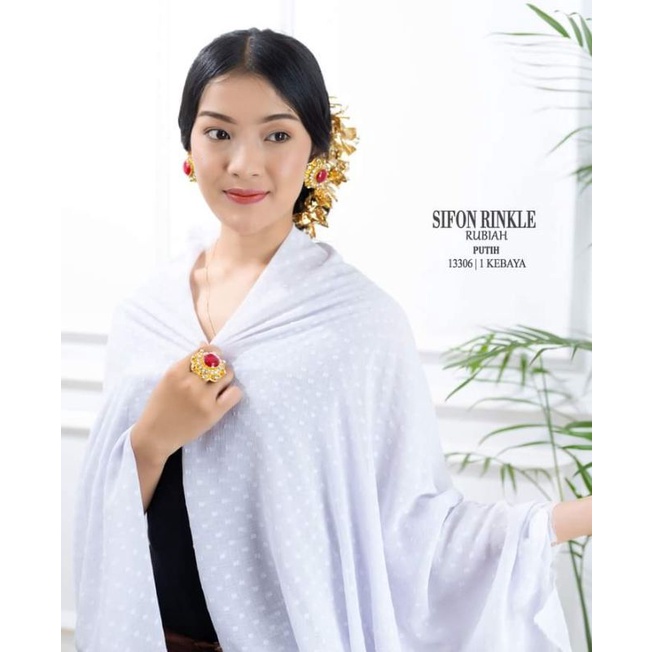 Kain kebaya sifon yoryu rubiah