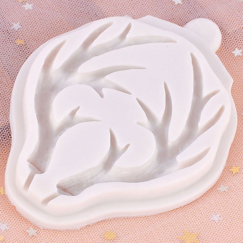 Glitter Large Antlers Resin Silicone Mold Cake Fondant Molds Dessert Pastry Decor Chocolate Gumpaste Sugarcraft Baking Tools