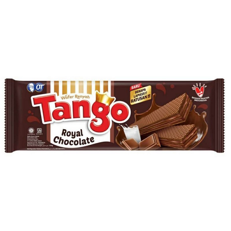 

TERMURAH Tango Royal Chocolate 130gr Wafer Renyah Rasa Coklat