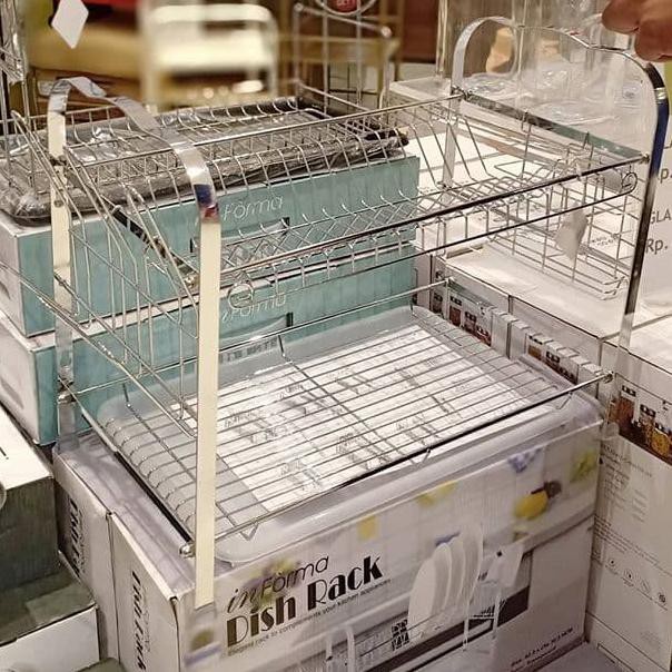 Promo Terbatas - Rak Piring Stainless Steel Informa - Dish Rack Minimalis - Rak Peniris