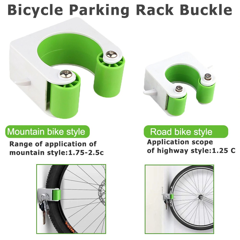 BISA COD Vorcool Alat Gantung Sepeda Wall Mount Hook Parking Bike Display Size S - L150 - Green