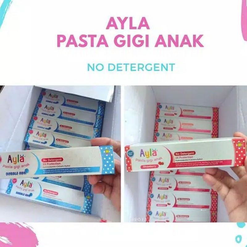 ayla pasta gigi anak bubble gum ayla pasta gigi anak strawberry odol anak