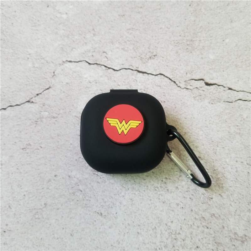 Soft Case Silikon Motif Kartun Marvel Dengan Kait Untuk Earphone Samsung Galaxy Buds