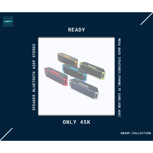 Speaker Bluetooth Music A2DP Mega Bass