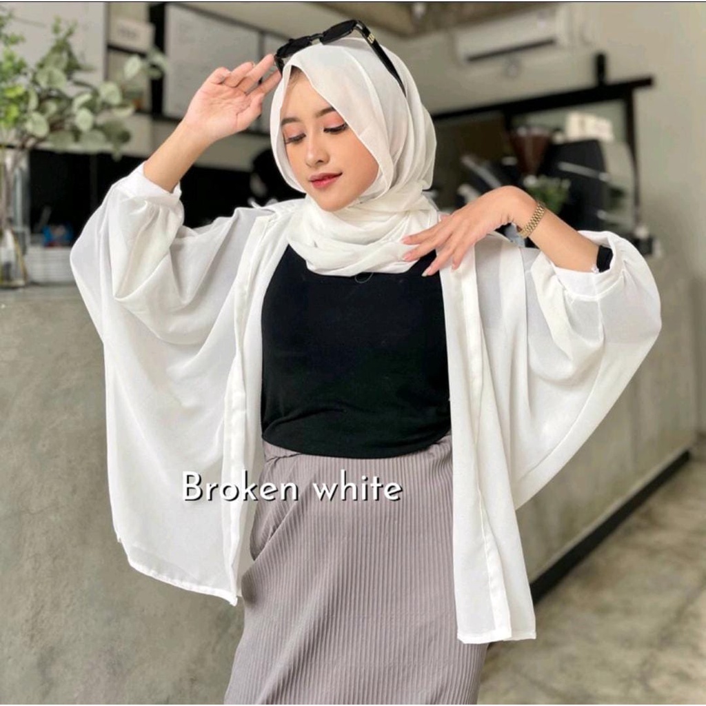 YOLA BASIC OUTER kardigan batwing tebal tidak nerawang