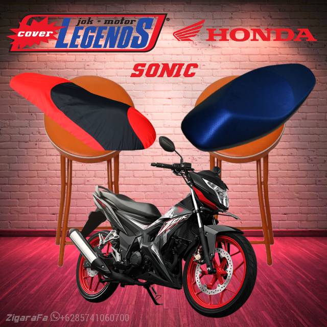 Cover Jok SONIC 150R Anti Air / Sarung Mantel Jok Motor Standar / Modifikasi