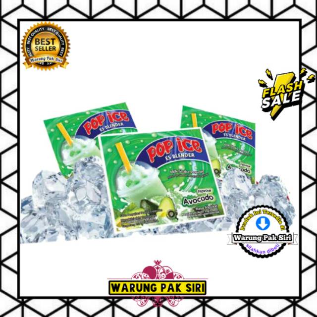 

Pop Ice Avocado 1 Renceng @10 sachet