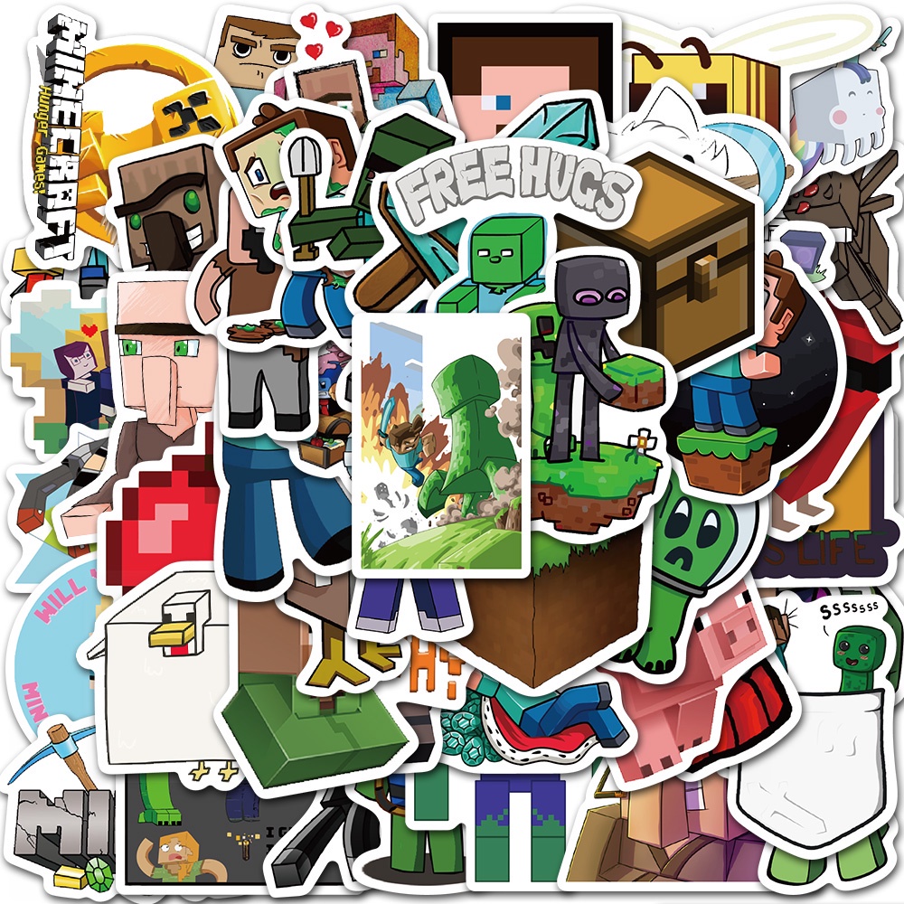 

Stiker Stiker Desain Anime Petualangan Minecraft isi 25 pcs