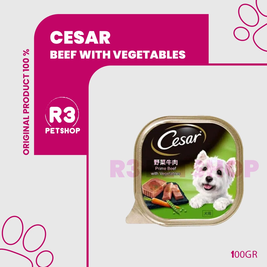 Cesar 100gr / Wet Dog Food / Makanan Anjing Basah