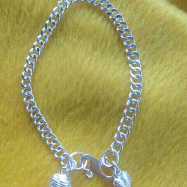 Perhiasan perak gelang kaki anak