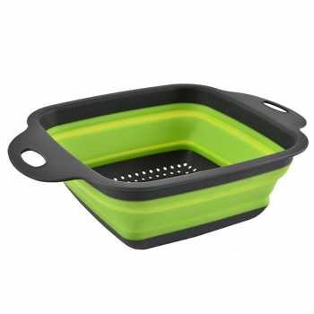 HomeStoreOutlet Rayfox Keranjang Saringan Lipat Drain Basket Collapsible Green DP0155 Grab Medan