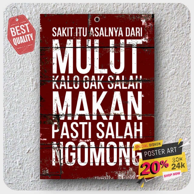 Pajangan Poster Motivasi - Dekorasi rumah - hiasan dinding motivasi - quotes dinding - poster quotes 203022STA