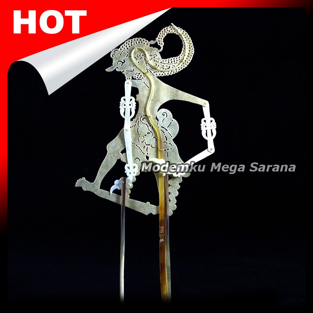 Souvenir Wayang Kulit Mini Caperan Super Putihan - Gatotkaca