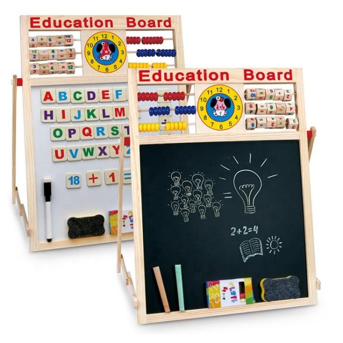 

Papan Tulis Anak Berdiri Magnet 2 Sisi Hitam Putih / Papan Belajar - PAPAN COKLAT