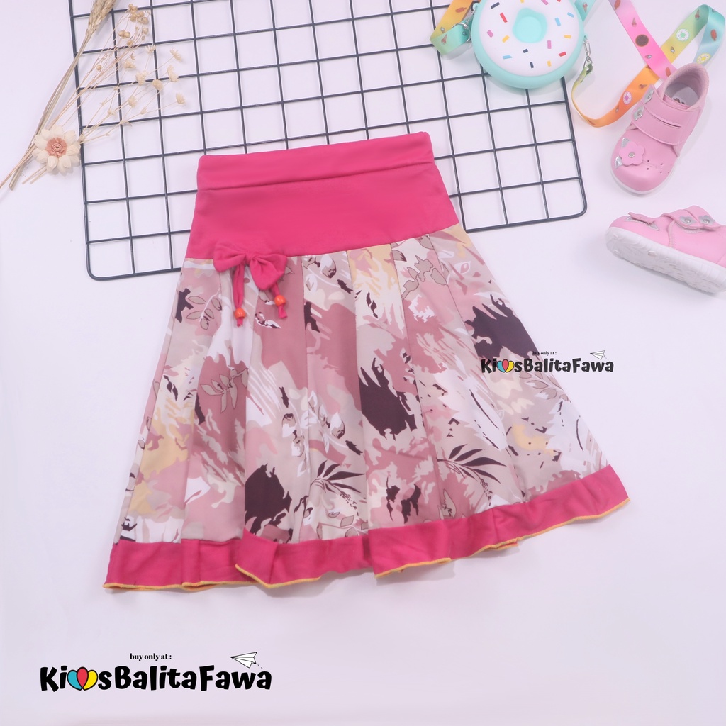 Rok Pita Amanda uk. 7-9 Tahun / Rok Anak Perempuan Motif Rempel Bawahan Cewek Batik