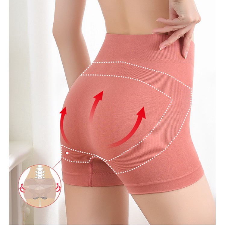 Celana Dalam Honeycomb Wanita Pinggang Tinggi Mulus Warm Palace 8809