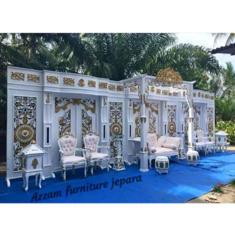 gebyok wedding pelaminan mebel jepara