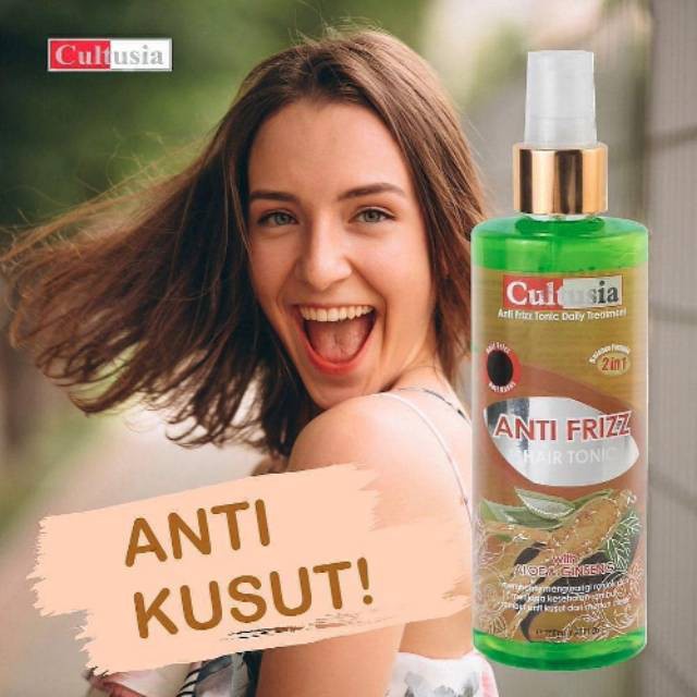 CULTUSIA ANTI FRIZZ HAIR TONIC WITH ALOE DAN GINSENG - 250ML