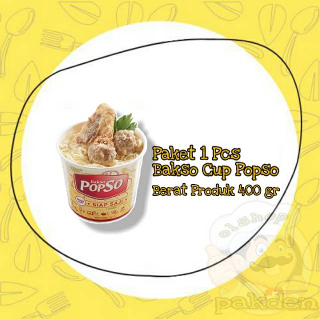 

BAKSO CUP POPSO PAKET 1 PC / BAKSOSAPI / OLSHOP_PAKDEN