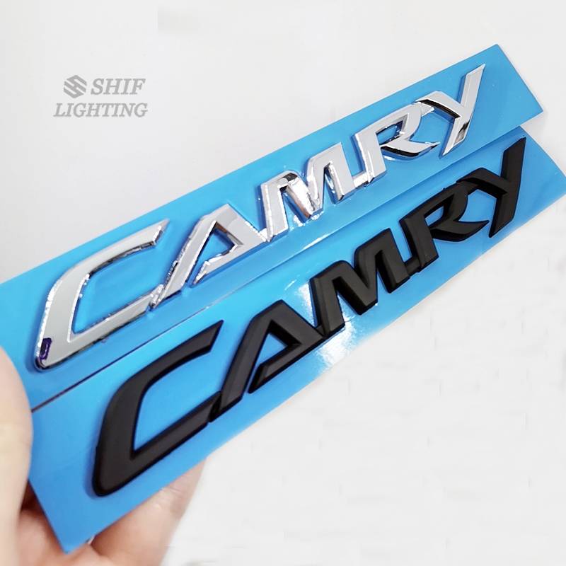 1pc Stiker Emblem Logo Camry Bahan Abs Untuk Bagasi Belakang Mobil Toyota Camry