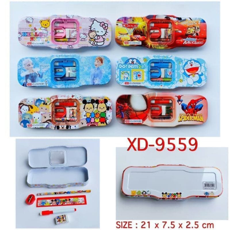 

TEMPAT PENSIL SET + WHITE BOARD 9559 TEMPAT PENSIL KALENG DILENGKAPI PAPAN TULIS