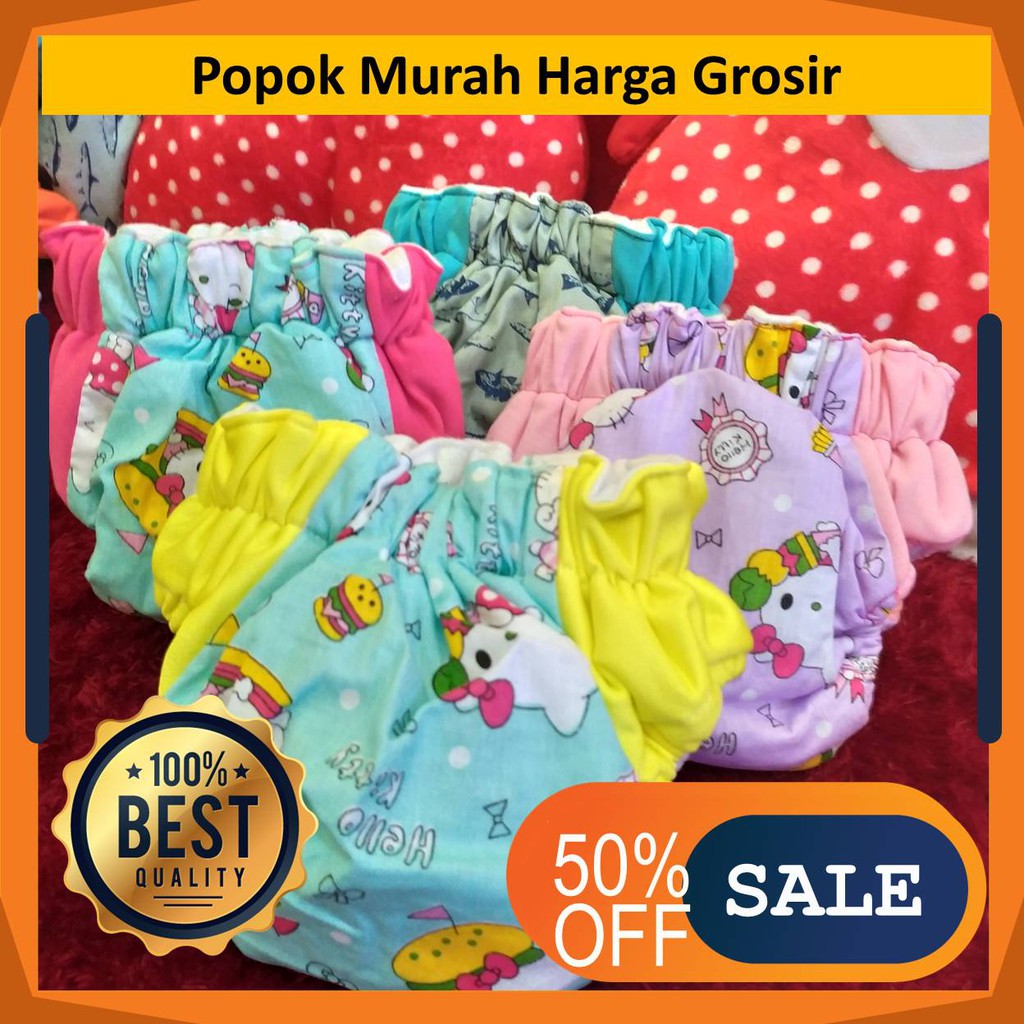 Clodi Popok Bayi Kain Model Celana Cuci Ulang