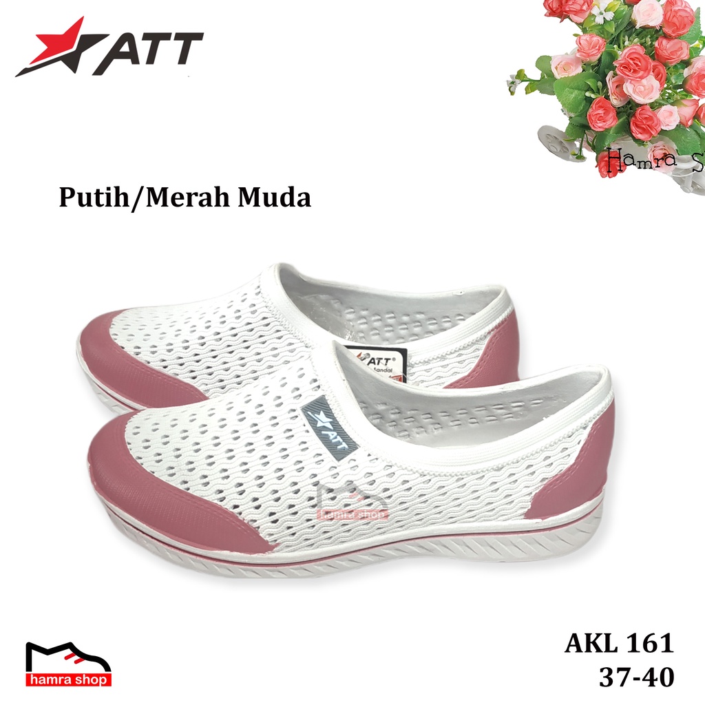 ATT AKL 161 Sepatu Slip on Wanita dan Remaja Putri Bahan Karet