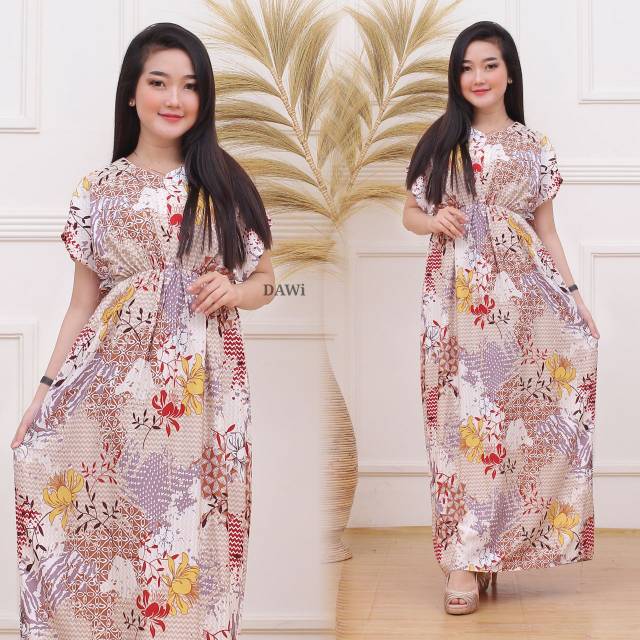 Daster Panjang Semata kaki Jumbo Busui Remaja Kekinian Rayon Adem Banget