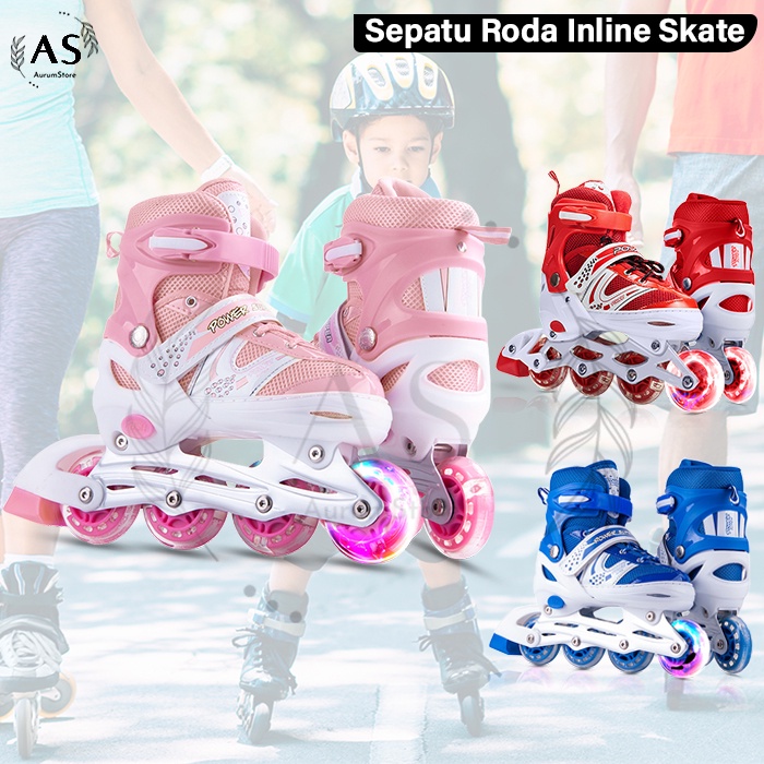 Sepatu Roda Inline Power Skate + Dekker FREE KUNCI