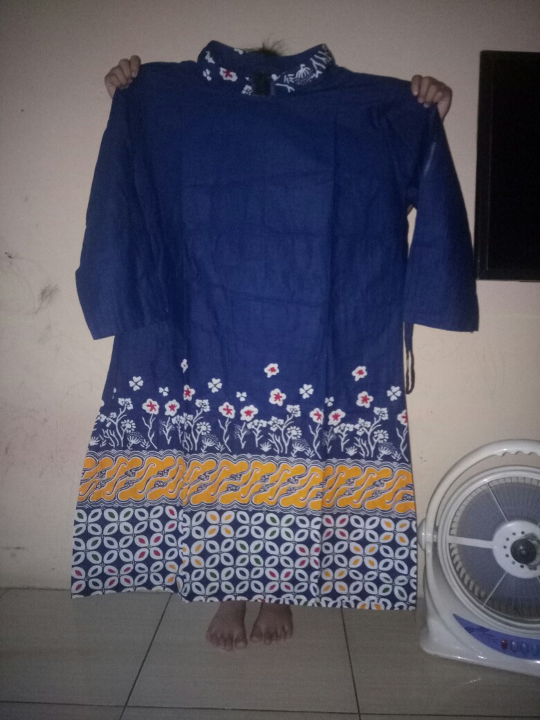 Tunik Batik Wanita Ziper Depan