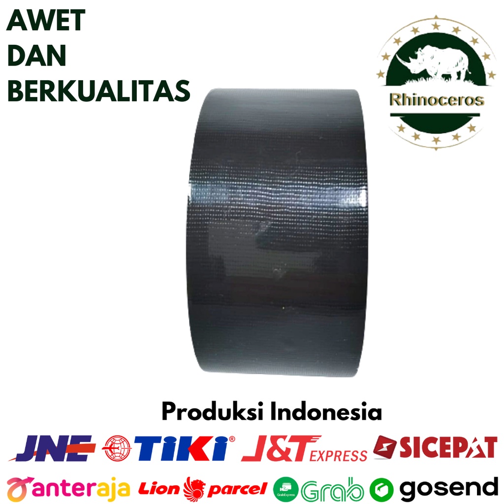 Cloth Tape RHINOCEROS TAPE Lakban Kain Lakban Jilid Solatip Kain Isolasi Kain Ukuran 48mm x 10 meter